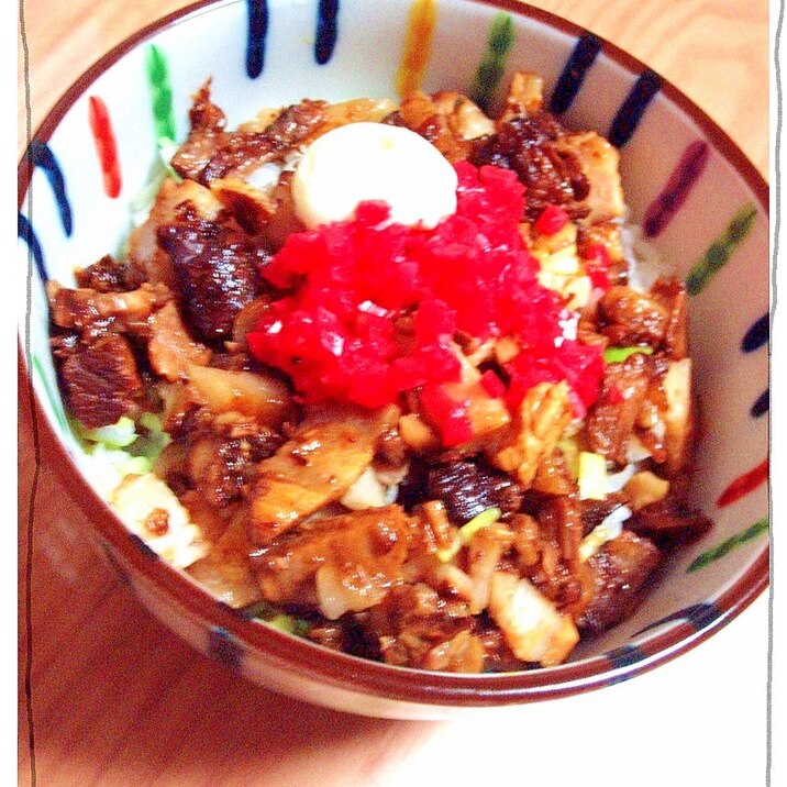 ねぎと紅生姜 チャーシュー丼 レシピ 作り方 By ねうしとら子 楽天レシピ